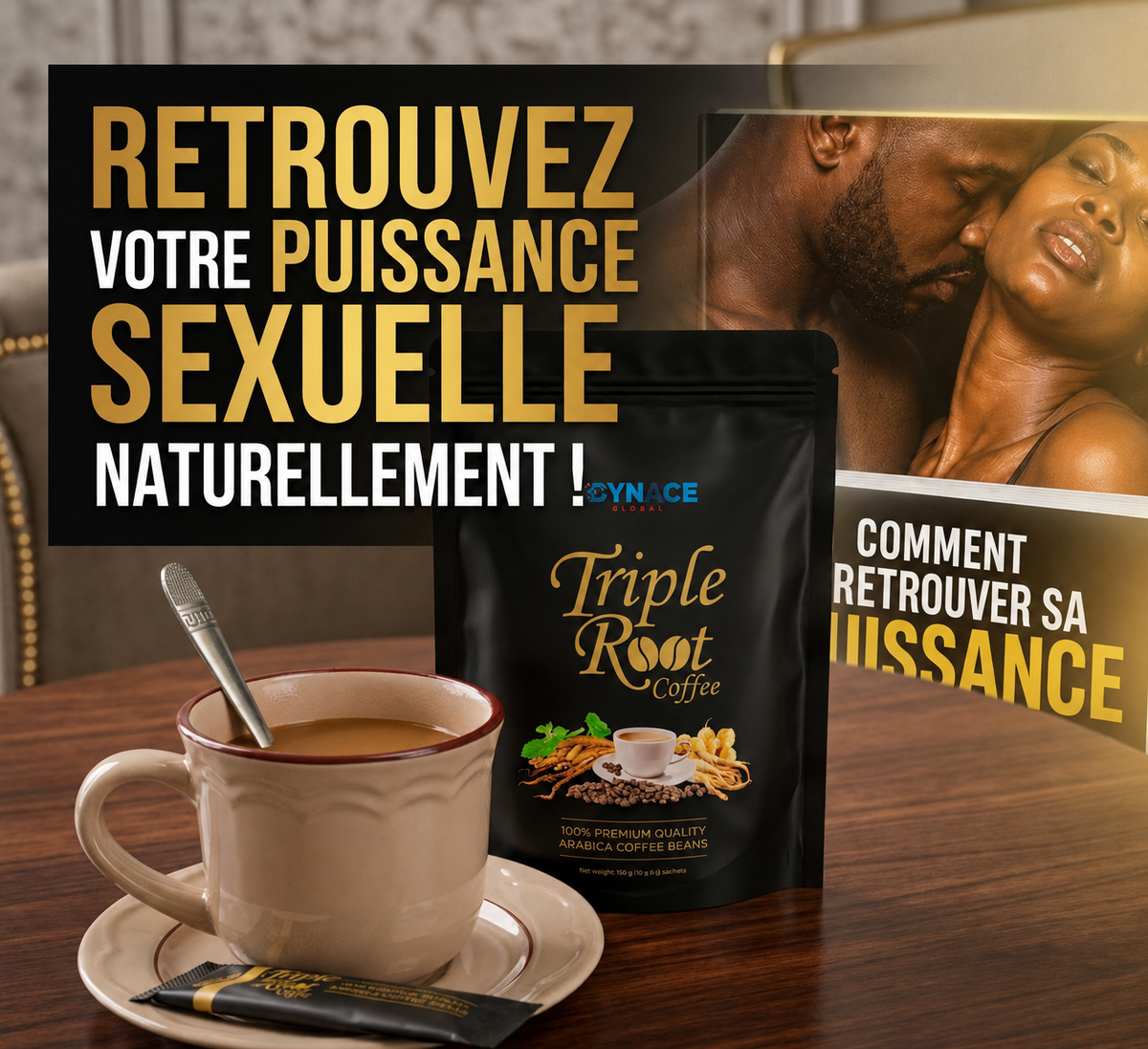 Dynace Triple Root – Café Virilité & Performance Masculine